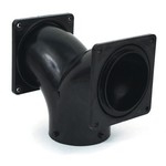 Valterra Products, Inc. 2-Way Ell, 3" Bayonet x 3" Rotating Flange x 3" Rotating Flange
