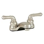 American Brass Faucet-4" Plastic Lavatory W/ Tpt Hdls Nickel