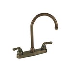 American Brass Faucet-8" Plastic Kitchen W/ Gsnk Spt & Tpt Hdls Bronze