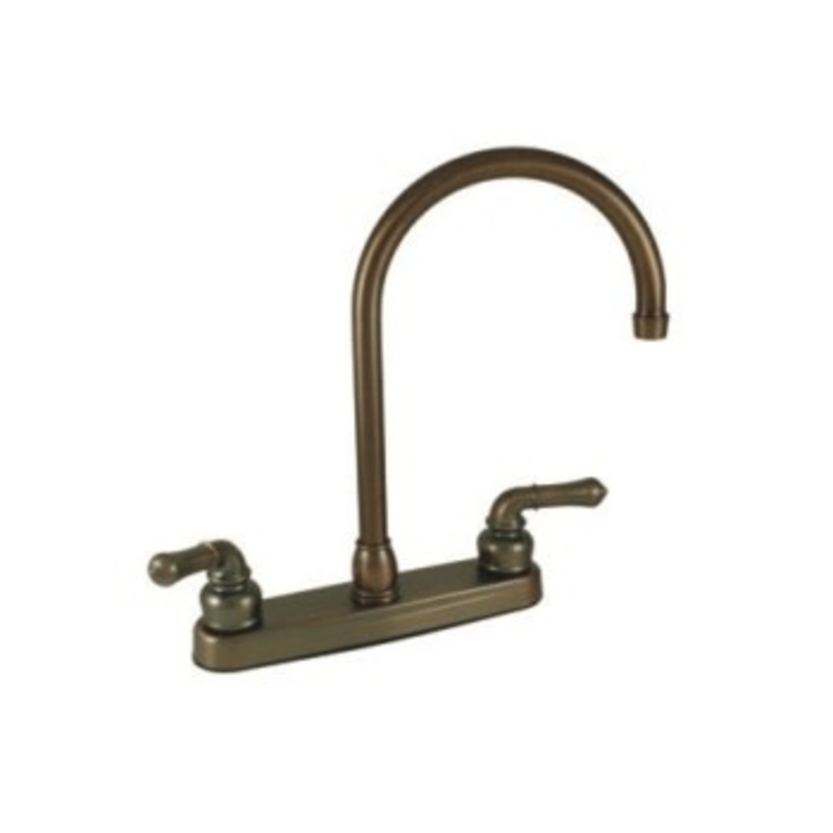 American Brass Faucet-8" Plastic Kitchen W/ Gsnk Spt & Tpt Hdls Bronze