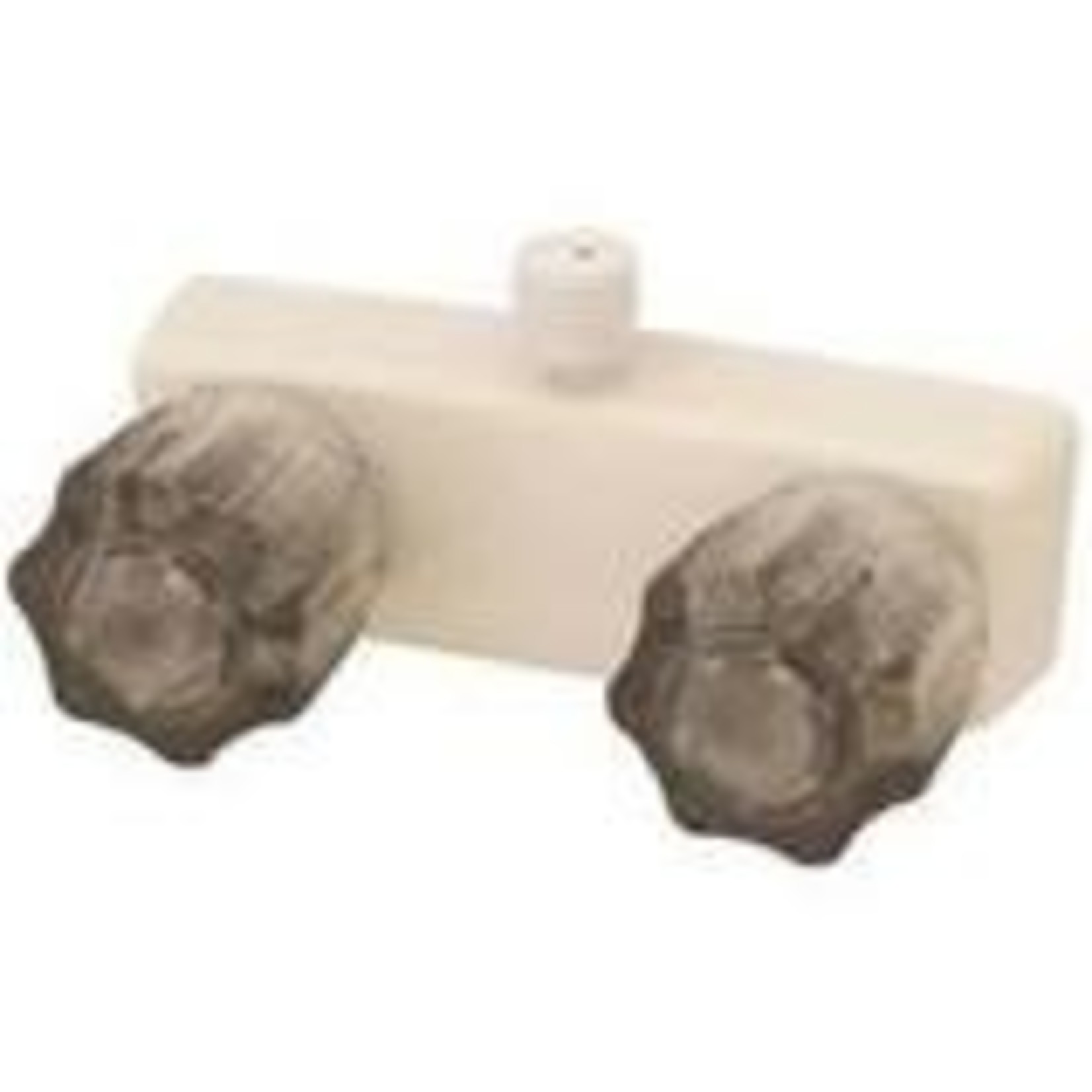 American Brass Faucet-4" Plastic Shwr Valve W/ Vac Brk W/ Smk Crystal Hdls Biscuit