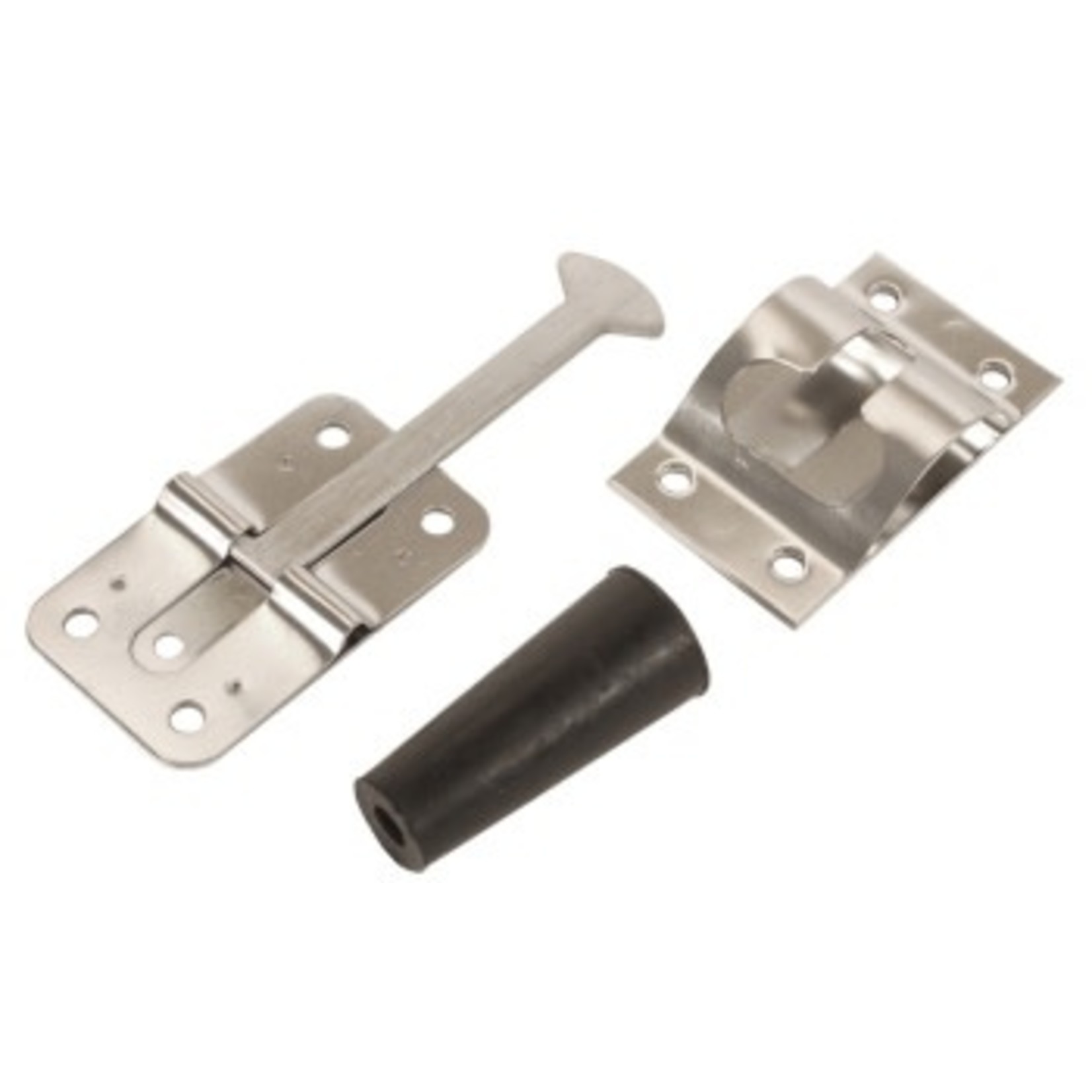 RV Designer Entry Door Holder - Stainless Steel  3 3/4"