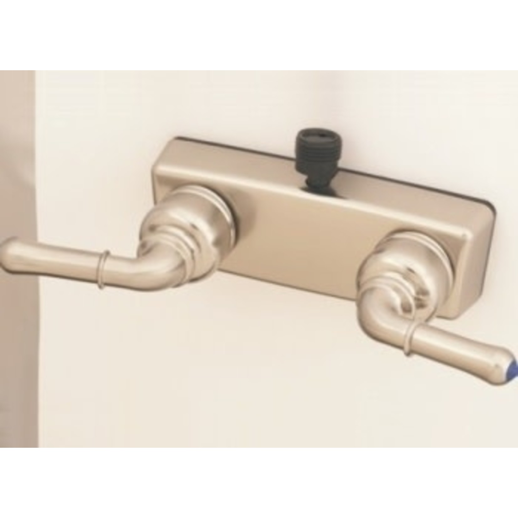 American Brass Shower Valve-4" Plastic Shwr Valve W/ Vac Brk W/ Tpt Hdls Nickel
