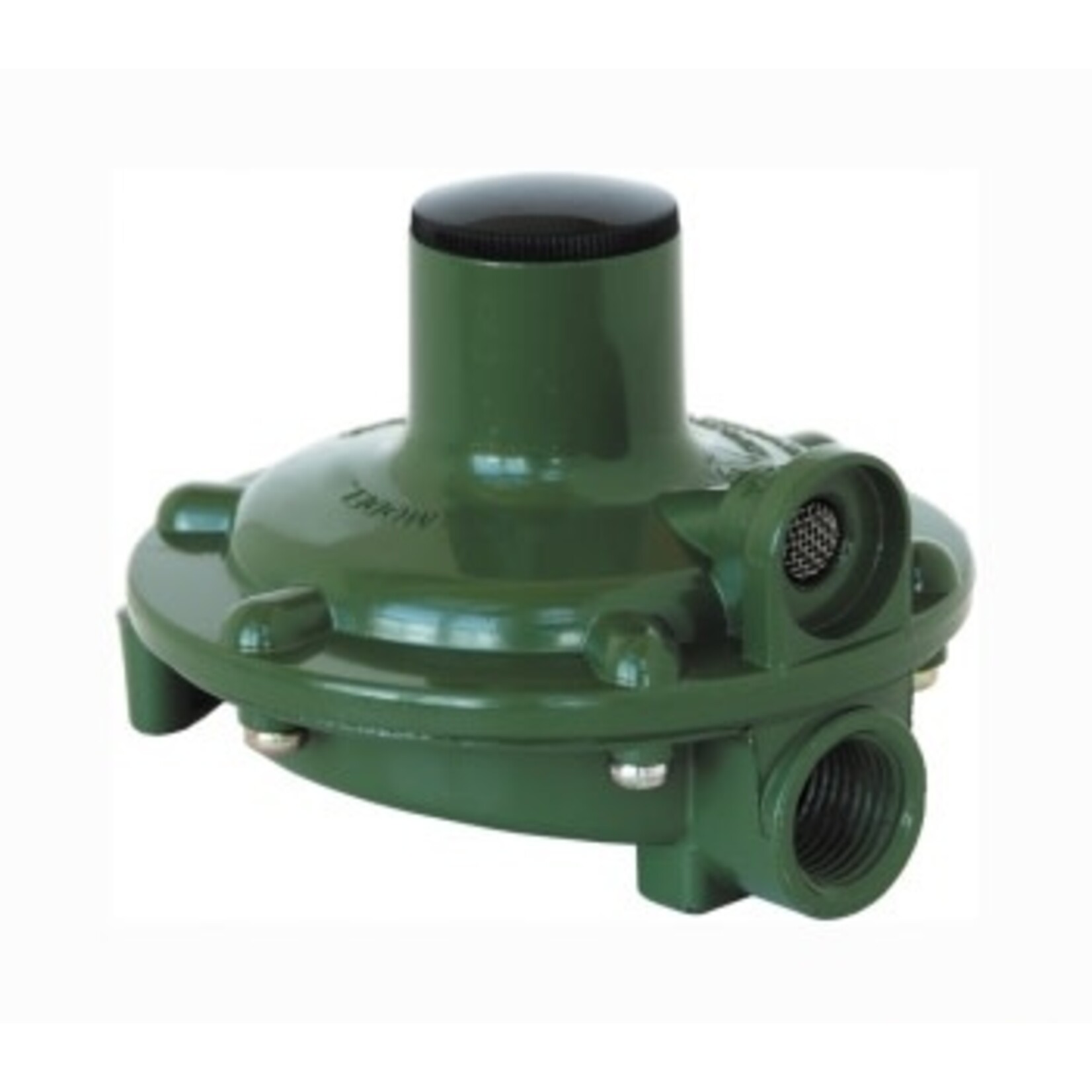 Marshall Excelsior Propane Regulator; Excela-Flo; 1/4 Inch FNPT Inlet x 3/8 Inch FNPT Outlet With 90 Degree Vent; Single Stage