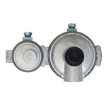 Marshall Excelsior Propane Regulator; Excela-Flo; 1/4 Inch FNPT Inlet x 3/8 Inch FNPT Outlet With 90 Degree Vent; Two Stage; 175000