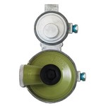 Marshall Excelsior Propane Regulator; Excela-Flo; POL Inlet x 3/8 Inch FNPT Outlet With 90 Degree Vent; Two Stage; 175000 BTU