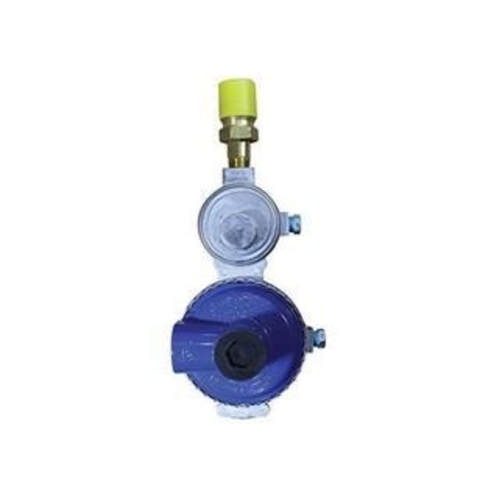 Marshall Excelsior Propane Regulator; POL Inlet x 3/8 Inch FNPT Outlet With 90 Degree Vent; Two Stage; 225000 BTU