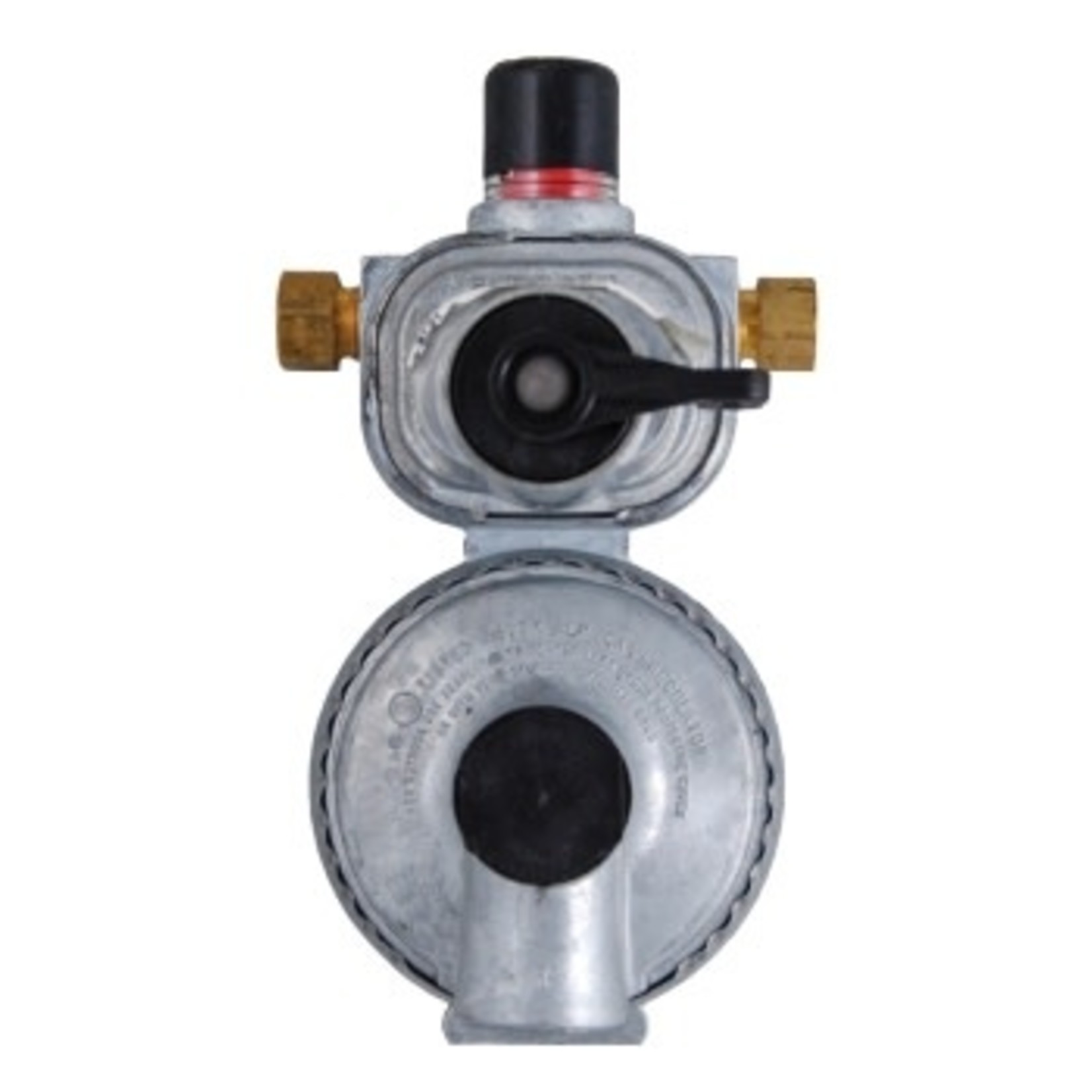Marshall Excelsior Propane Regulator; Excela-Flo; 1/4 Inch Female Inverter Flare x 3/8 Inch FNPT; Two Stage; 225000 BTU