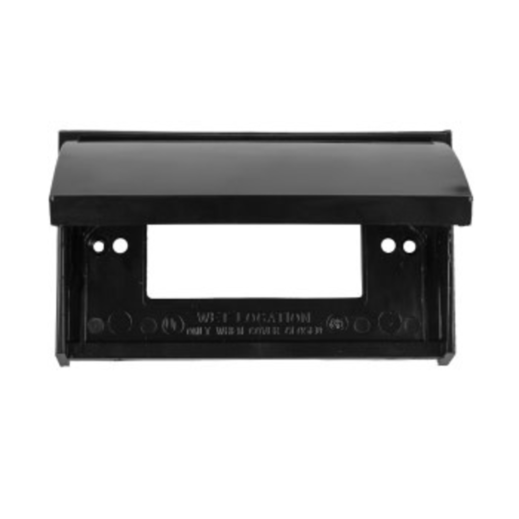 JR Products GFCI Outlet Cover, Black