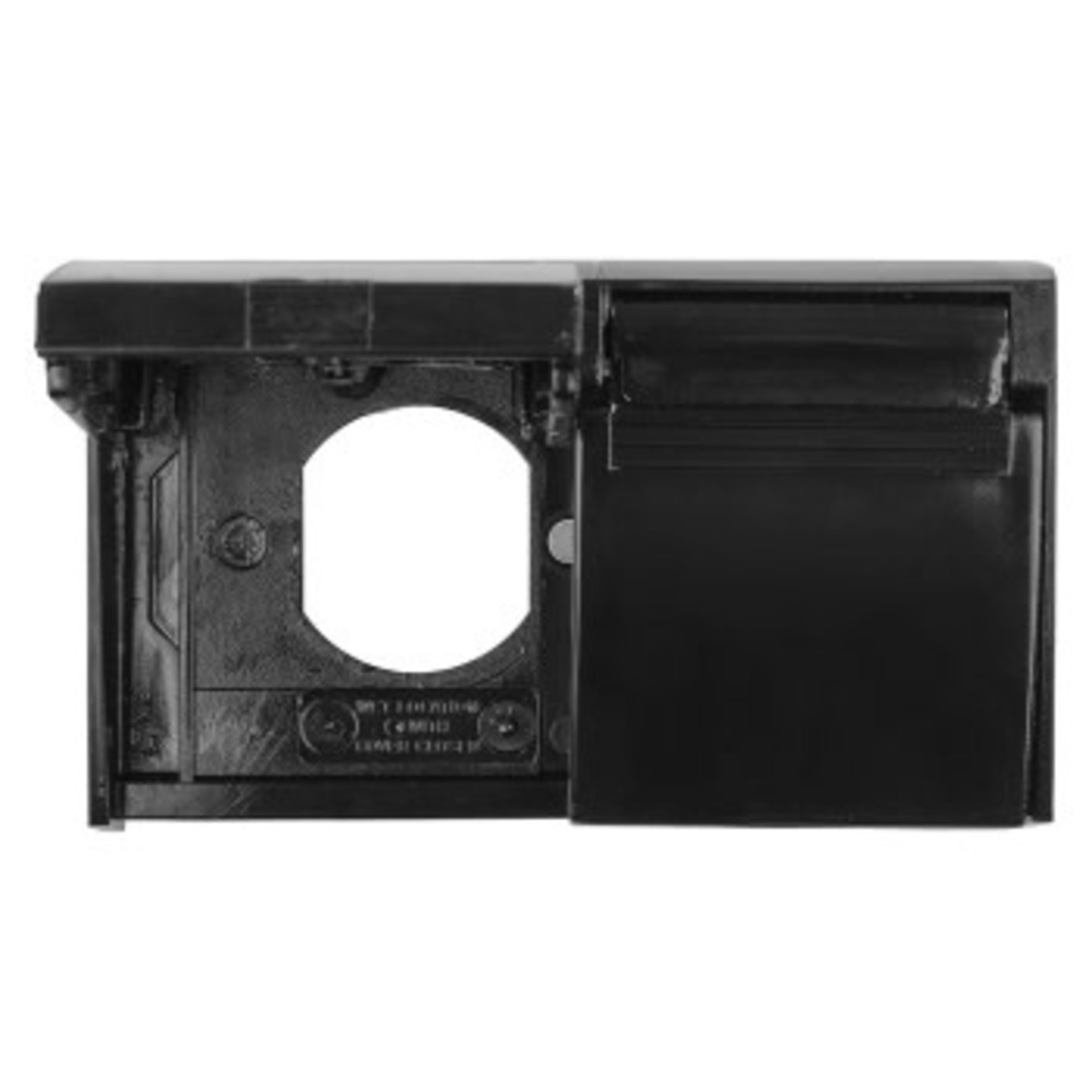 JR Products Duplex Outlet Cover, Black