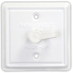 JR Products Square Cable TV Plate, Polar White
