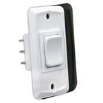JR Products H.D. 12V Mom-On/Off/Mom-On Switch, White
