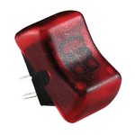 JR Products Single Replacement Lighted On/Off Rocker Switch, Red