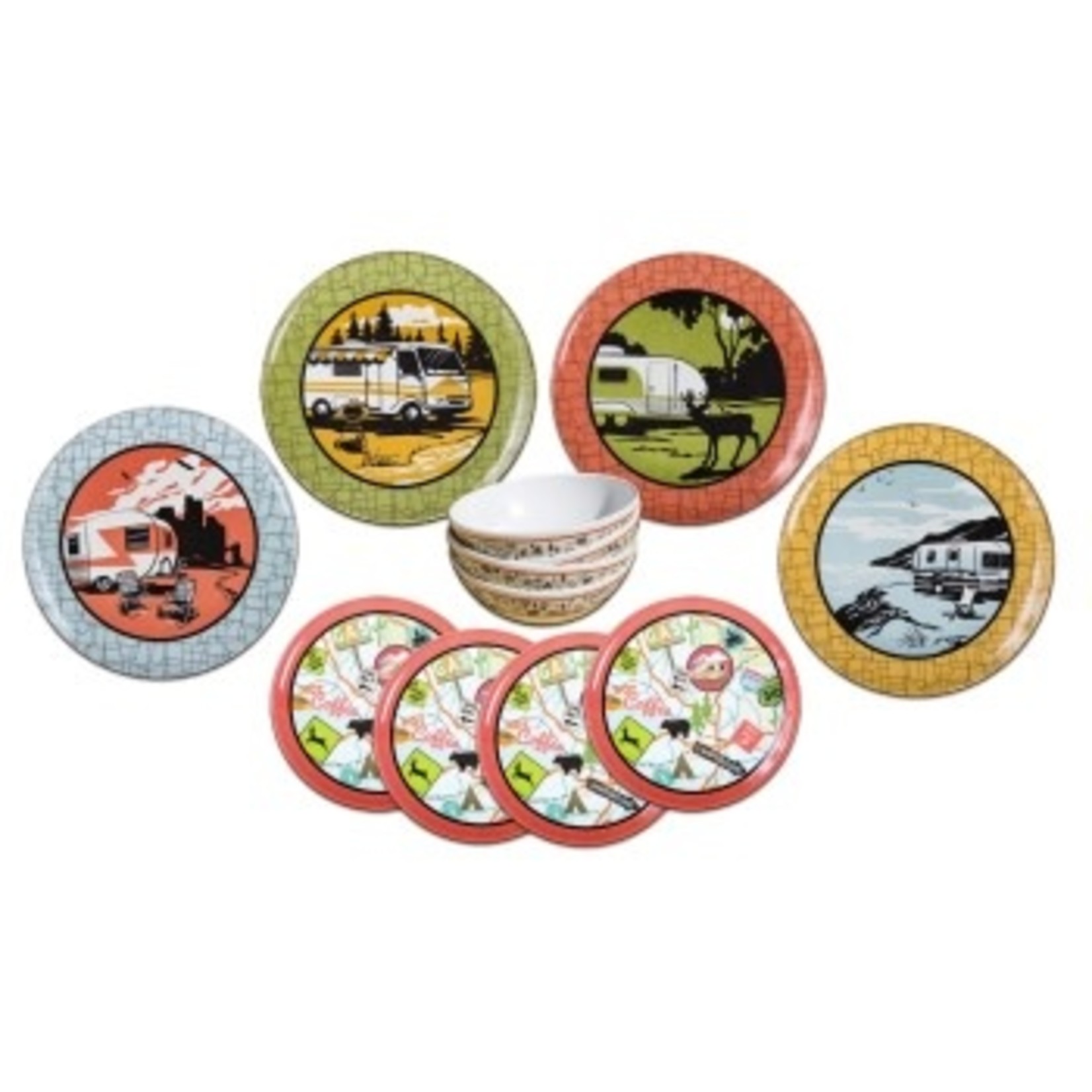 Camp Casual 12 - Piece Dish Set