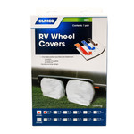 Camco Mfg., Inc. Vinyl Wheel and Tire Proctector, 2 pack 24-26, colonial white
