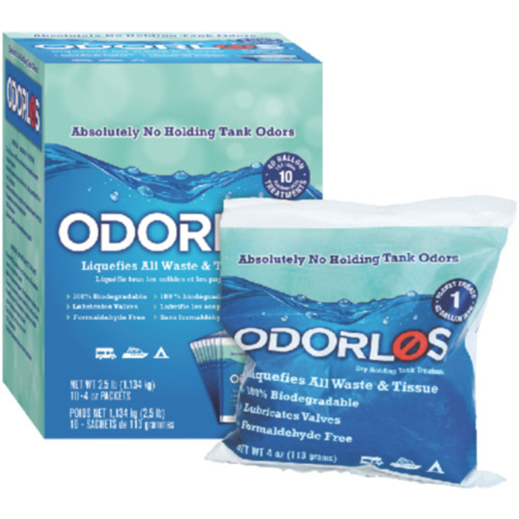 Valterra Products, Inc. Odorlos 10-Pack 4 Oz Packets