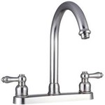 Dura Faucet Single Piece Faucet; Used For Kitchen; 8"Deck Mount