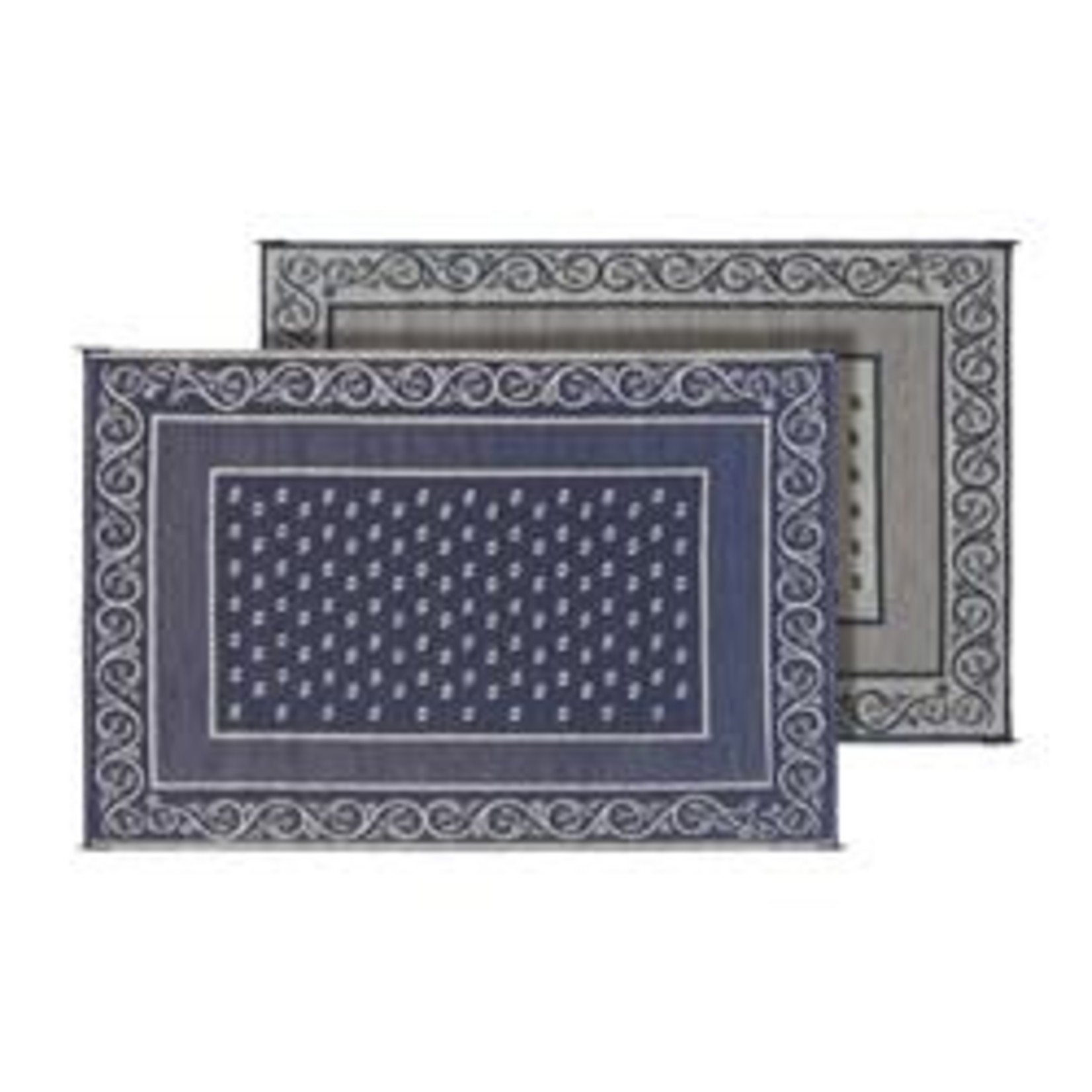 Faulkner Patio Mat; Vineyard, 6x9; Blue