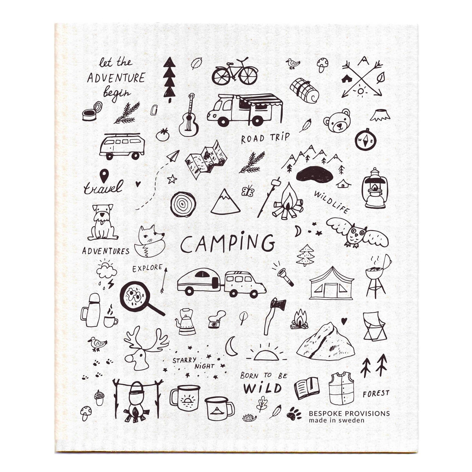 Bespoke Provisions Camping; Swedish Dishcloth