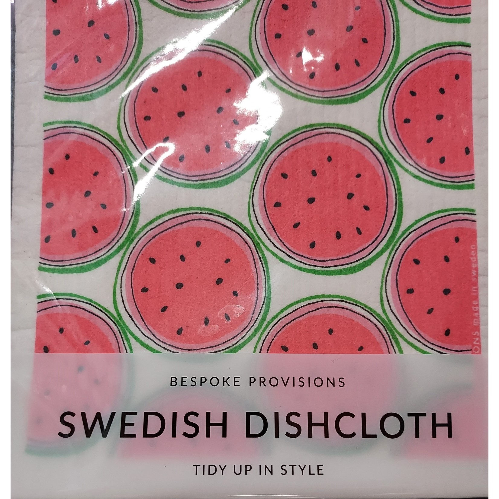 Bespoke Provisions Watermelon; Swedish Dishcloth