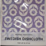 Bespoke Provisions Flowers on Lavender; Swedish Dishcloth