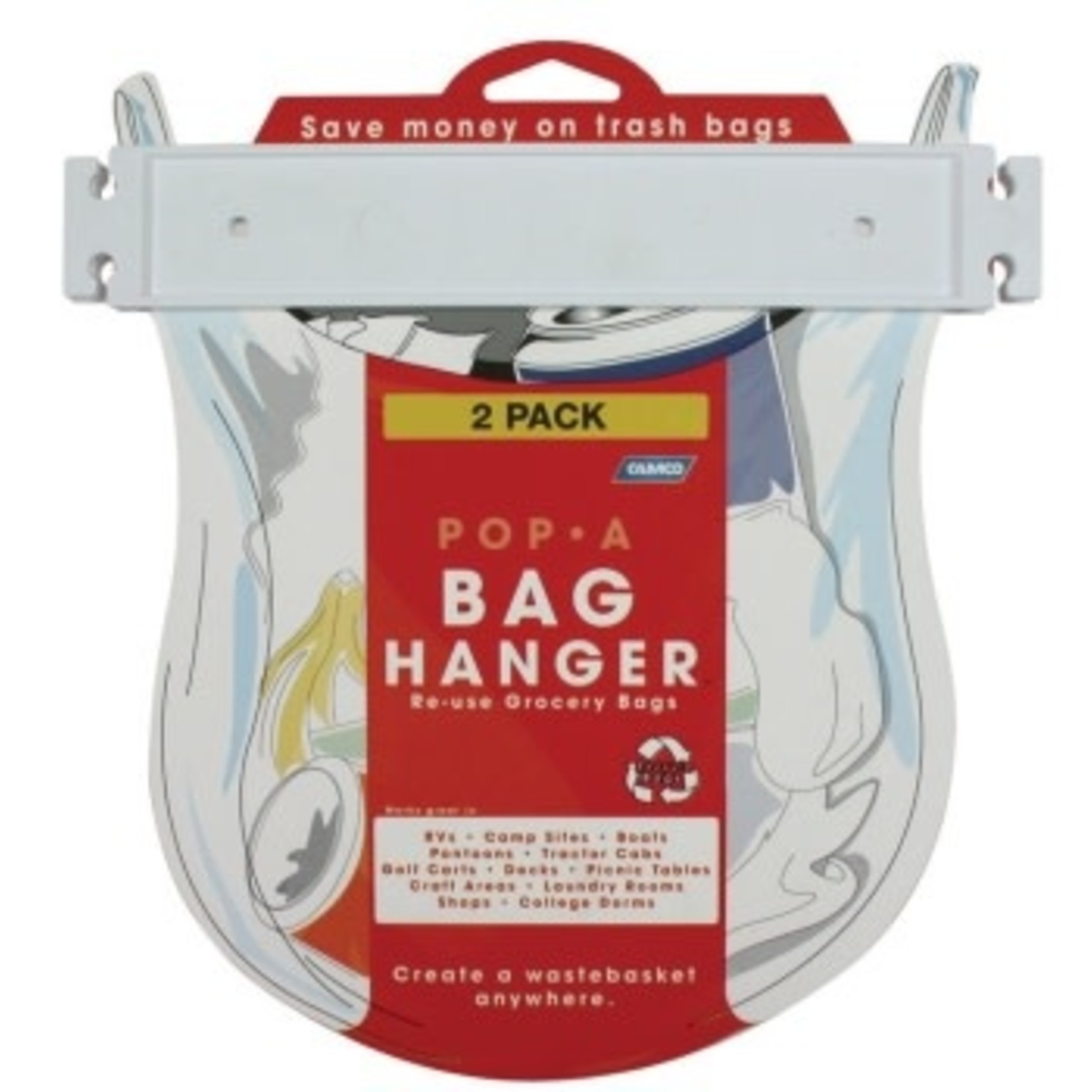 Camco Mfg., Inc. Trash Bag Holder; Pop-A-Bag Hanger