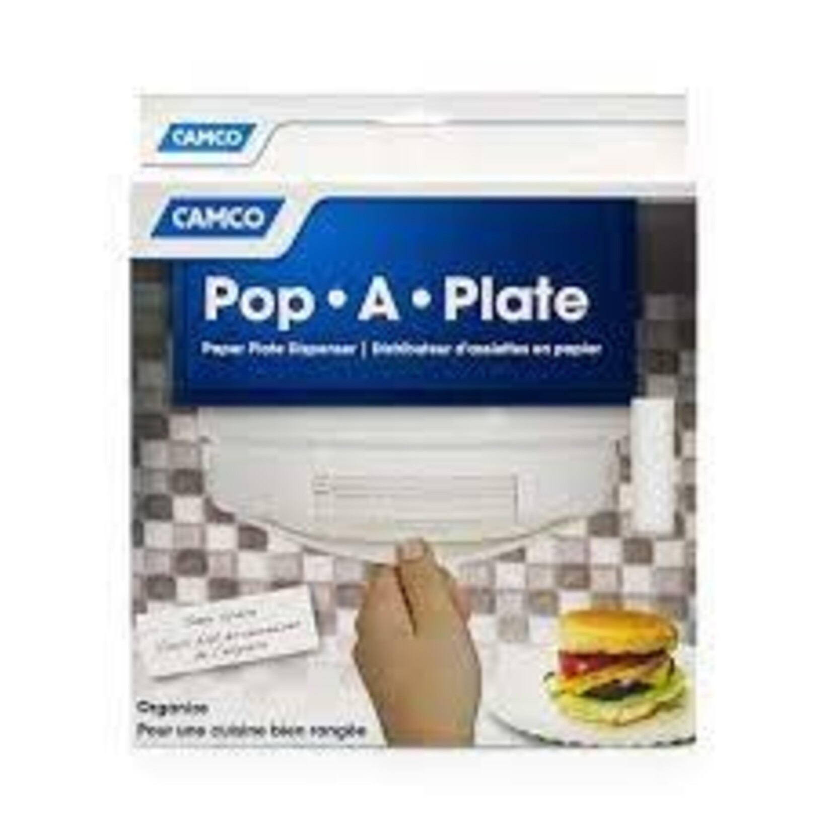 Camco Mfg., Inc. Pop-A-Plate  / White Boxed