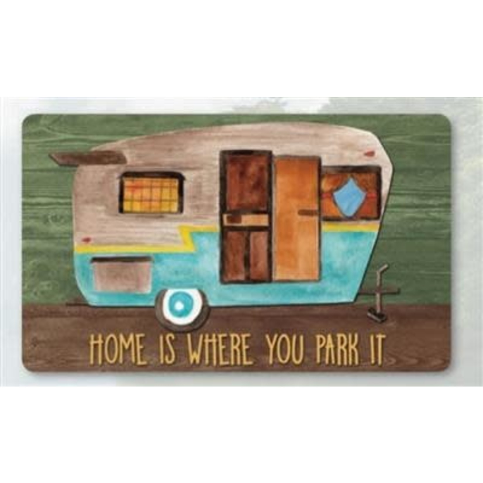 Kittrich Indoor/Outdoor Mat - Home Is Where You Park It