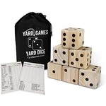 Yard Games Large Wooden Yard Dice with Scoresheets