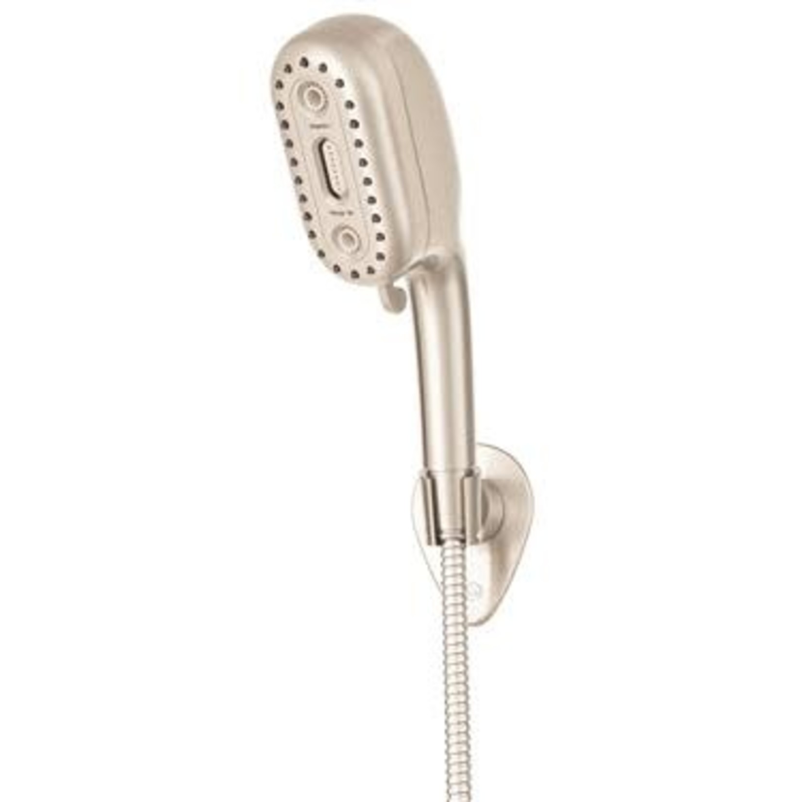oxygenics/etl Shower Head; Hand Held With 72" Hose; 4 Function Spray; Brushed Nickel