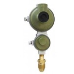 Marshall Excelsior Propane Regulator; POL Inlet x 3/8 Inch FNPT Outlet With 90 Degree Vent; Two Stage; 225000 BTU