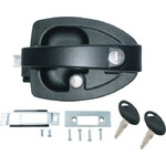 Travel Trailer Squeeze Latch, black