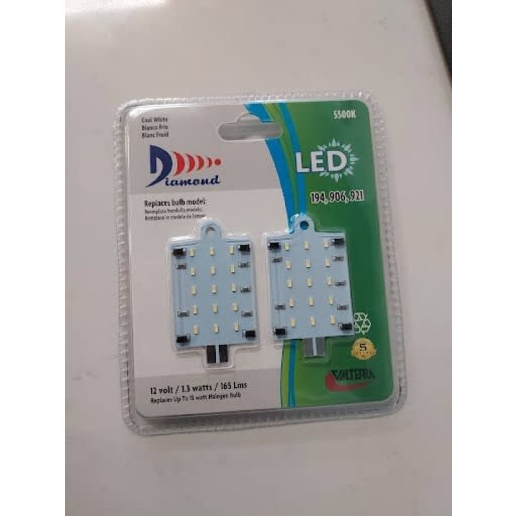 Valterra Products, Inc. Led Flat(906,921)165L,5500k,2pk,Cool White