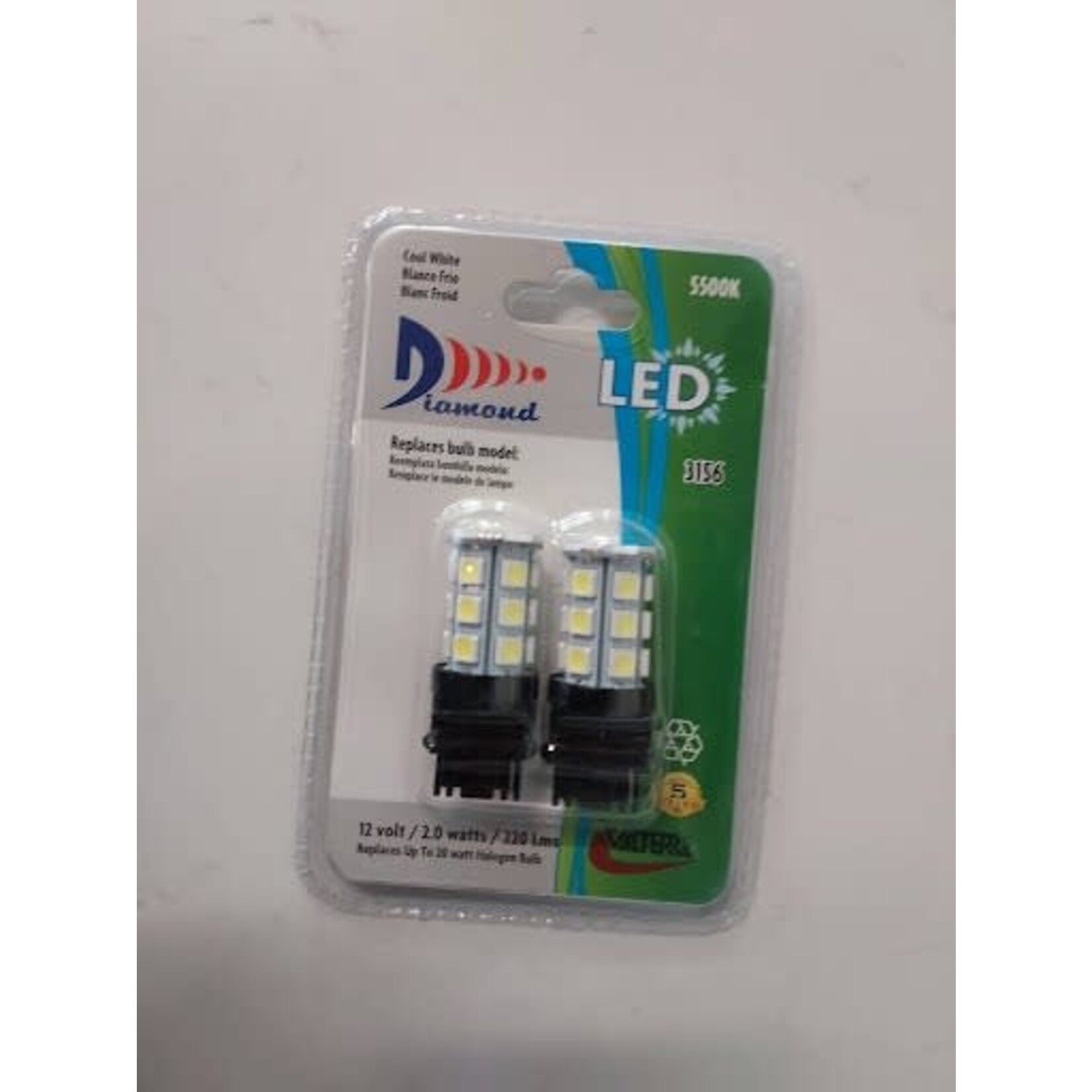 Valterra Products, Inc. Led Tower(3156) 220L,2pk/Use W/Resistor Dg72638Vp, cool white