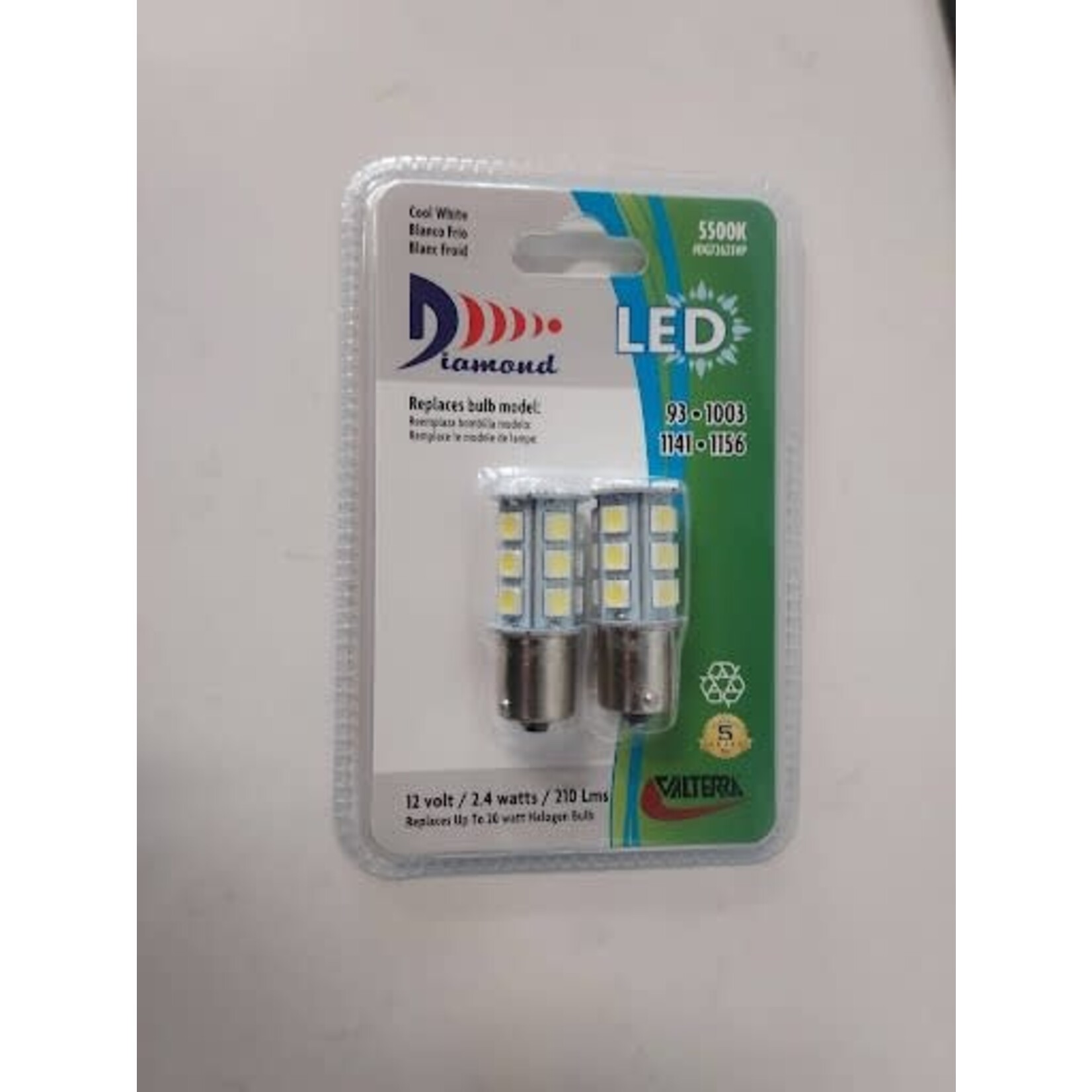 Valterra Products, Inc. 2 Pack 1141/1156 Led Bulb Cool white