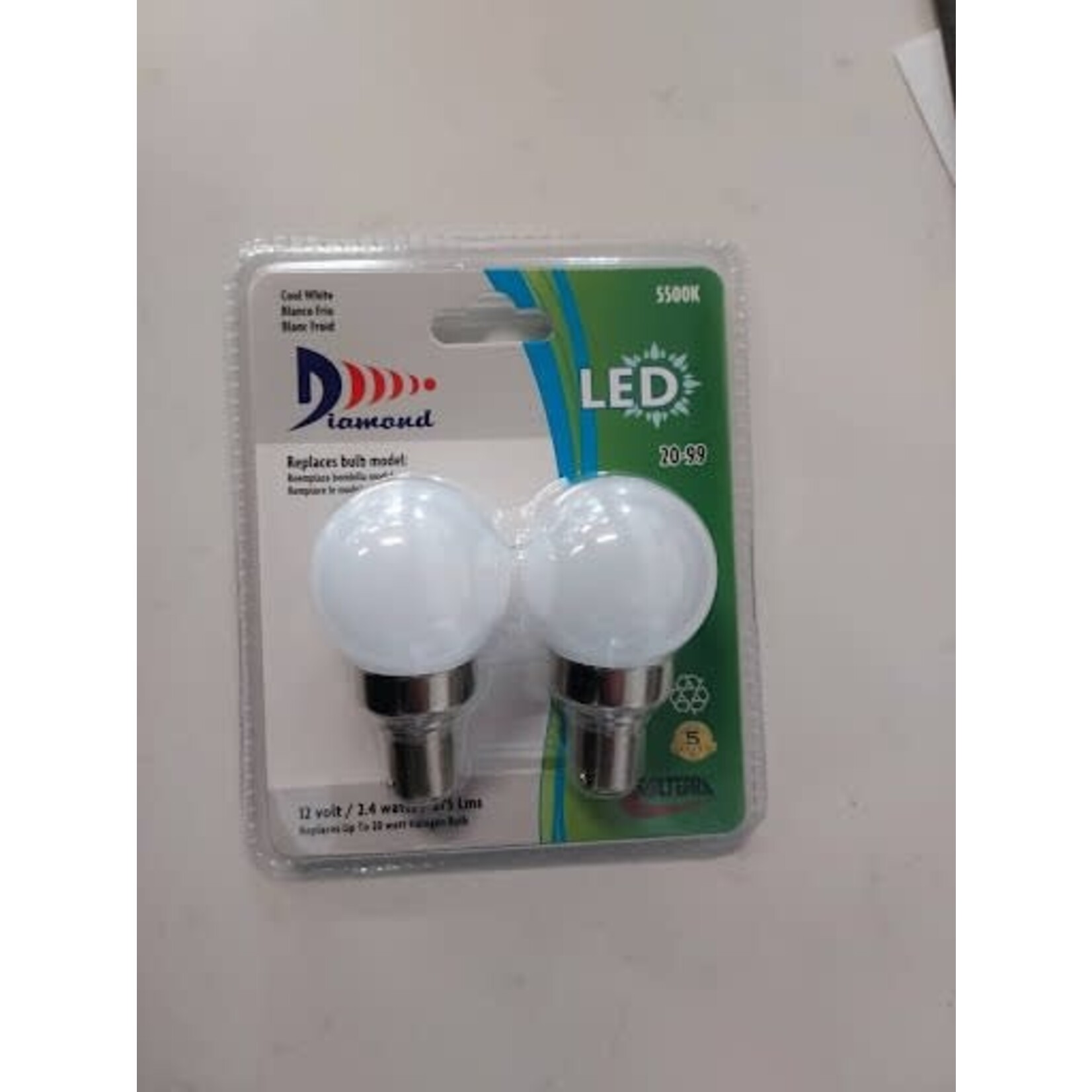 Valterra Products, Inc. Led Vanity Bulb(1141) 275L,2pk,5500K, Cool white