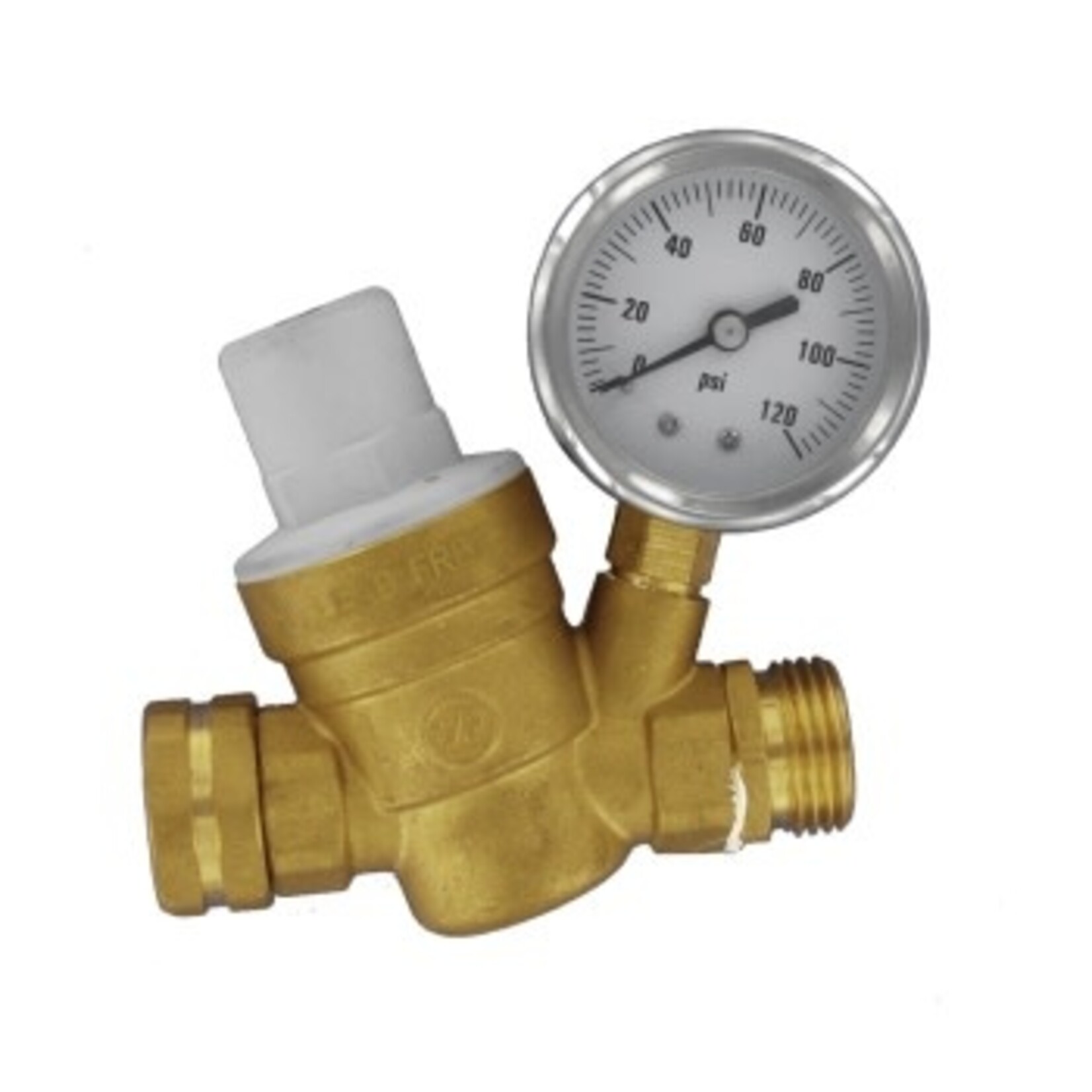 Valterra Products, Inc. Water Regulator, Adjustable, Brass, Lead-Free, Carded