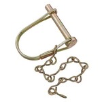 RV Designer Coupler Lock Pin w/ chain, 1/4" x 1-3/8"
