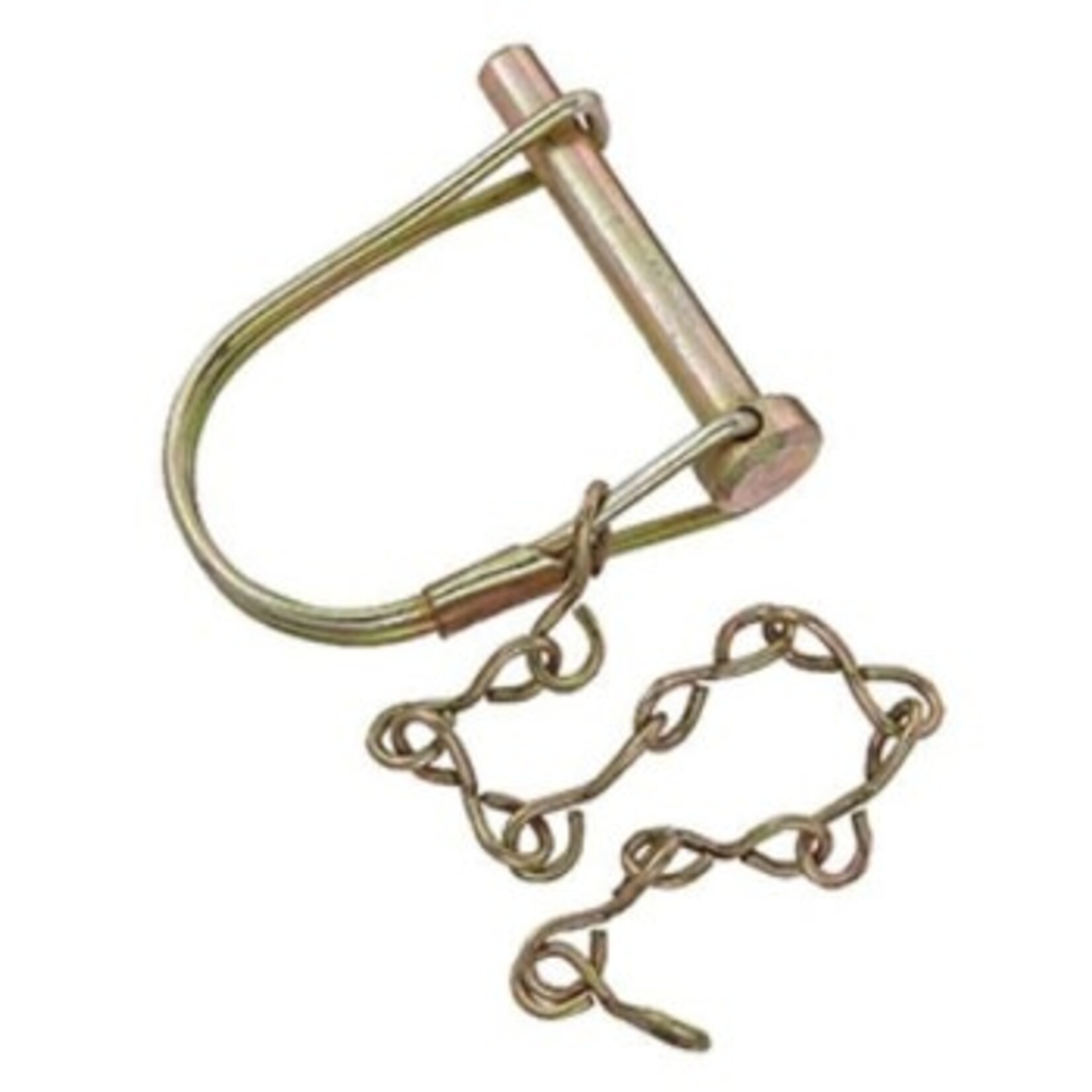 RV Designer Coupler Lock Pin w/ chain, 1/4" x 1-3/8"