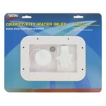 Valterra Products, Inc. Gravity/City Water Inlet, White, Carded