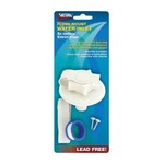 Valterra Products, Inc. Water Inlet, 2-3/4" Plastic Flange, MPT, White, Carded
