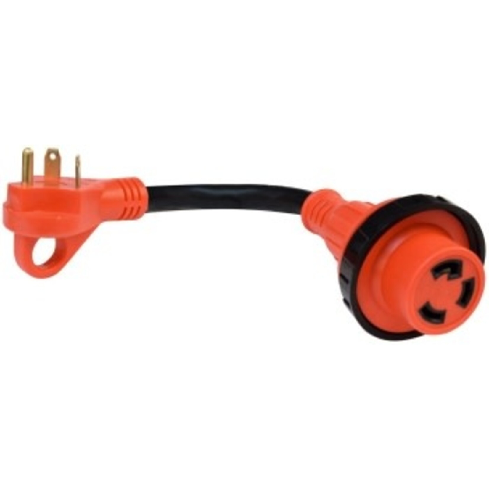 Valterra Products, Inc. SPO-30AM-30AF Detach Adapter Cord w/Hdl, 12", Red, Bulk