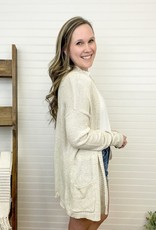 Staccato Jane Speckled Cardigan - Oatmeal
