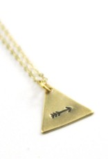 Peachtree Lane Arrow Triangle Necklace