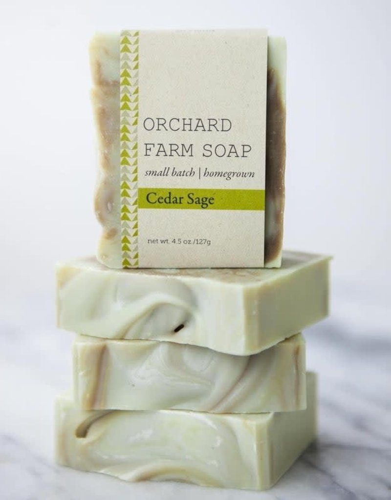 4.5oz Cedar Sage Bar Soap