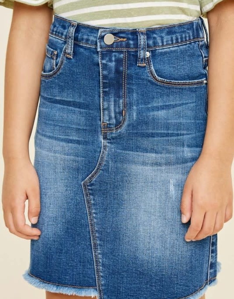 Hayden Laurel Asymmetrical Denim Skirt