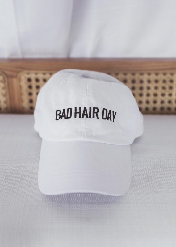 Bad Hair Day Hat - White