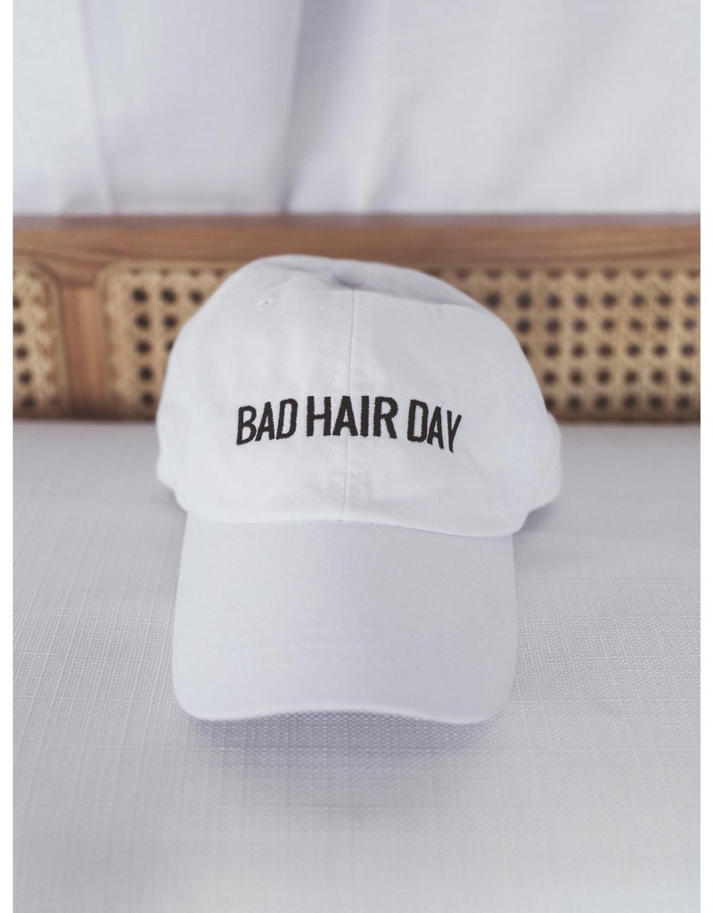 Bad Hair Day Hat - White