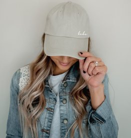 Oat Collective "Babe" Embroidered Baseball Hat - Stone