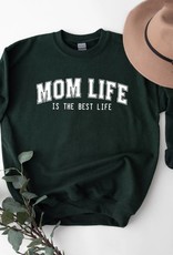 Olive and Ivory Mom Life Is The Best Life Sweatshirt - Forest